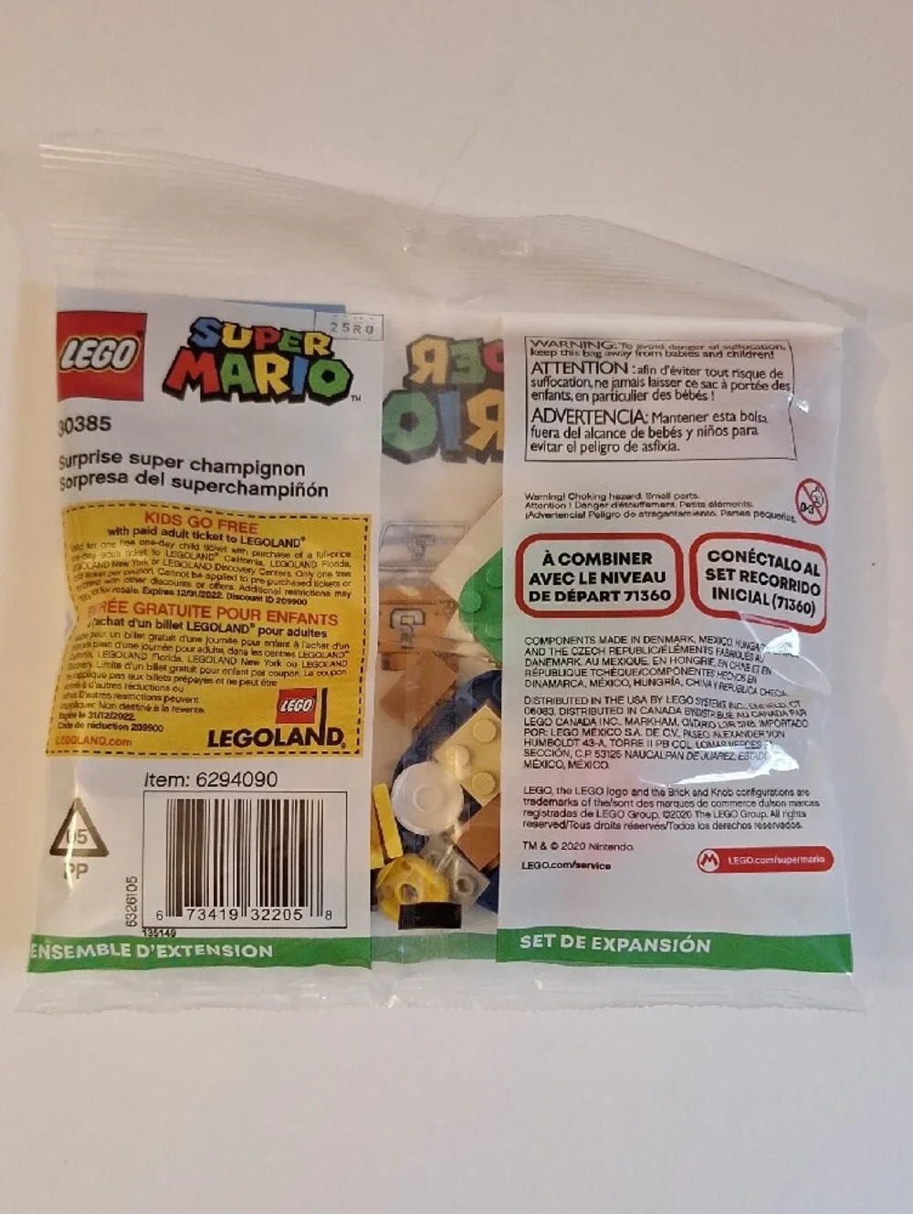 LEGO Super Mario Super Mushroom Surprise Brand New